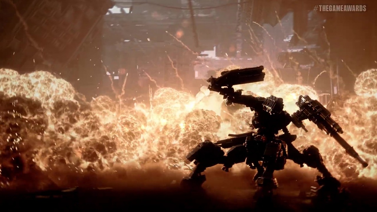 Screenshot from the Armored Core 6 trailer.