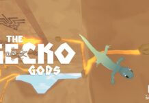 Nintendo Switch main screen for the upcoming game Gecko Gods.