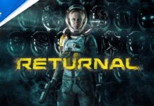 Logo for Returnal on the Playstation 5 console.