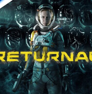 Logo for Returnal on the Playstation 5 console.