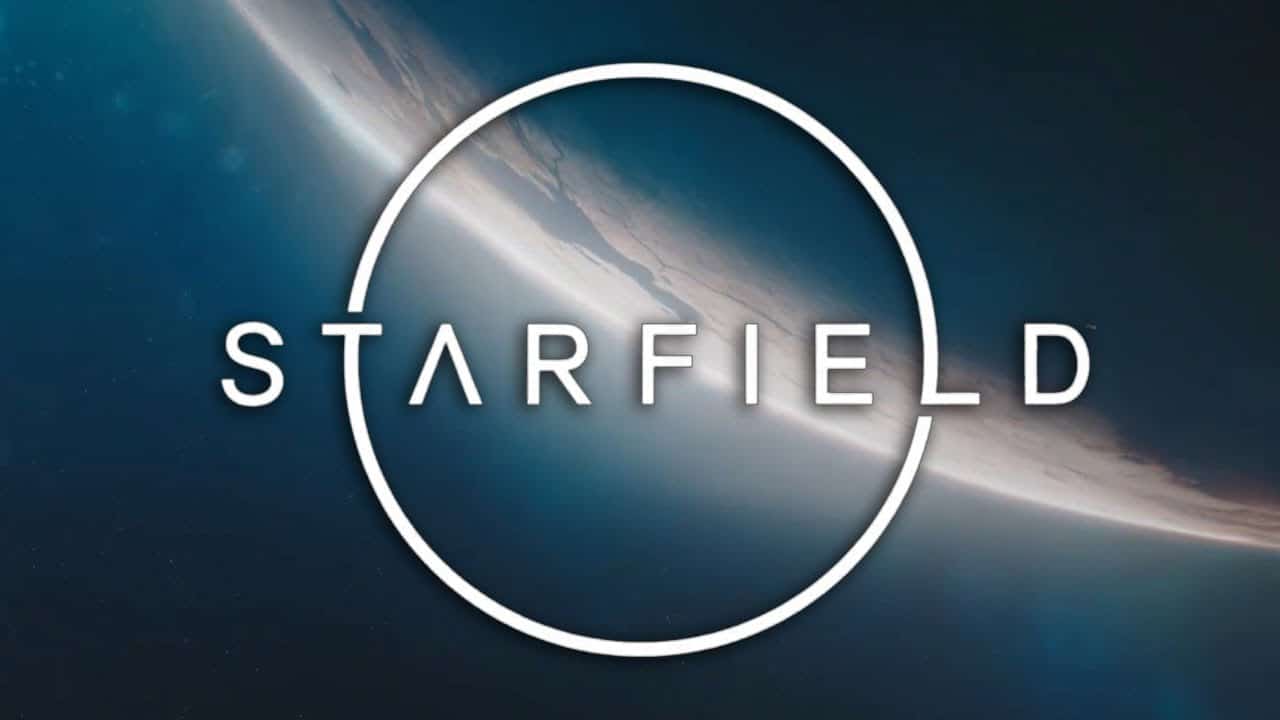 One of the promotional logo images for Starfield from Bethesda.