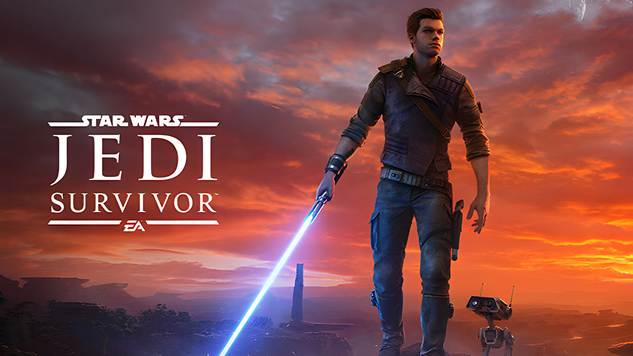 Logo screen for Star Wars: Jedi Survivor.