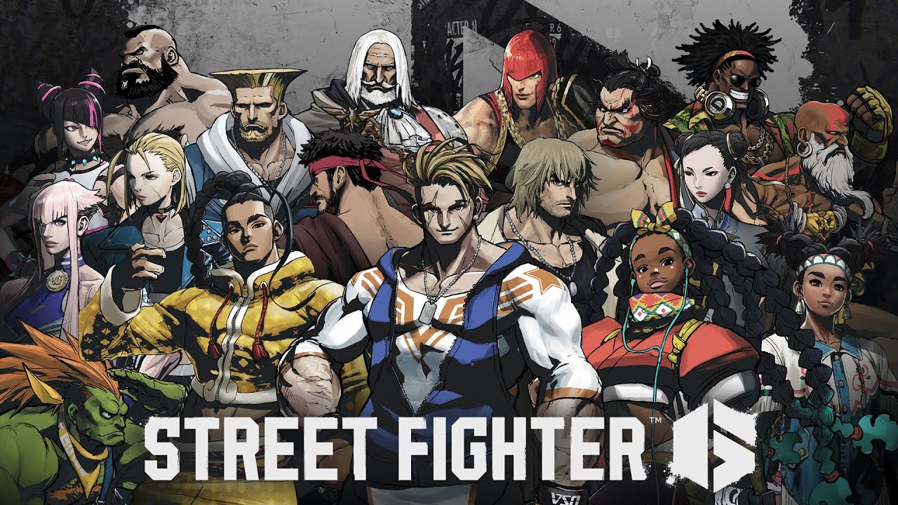 Promotional poster with all the characters that will be there at the launch of Street Fighter 6.