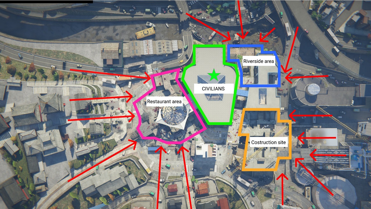 World War Z Aftermath Horde XL Map