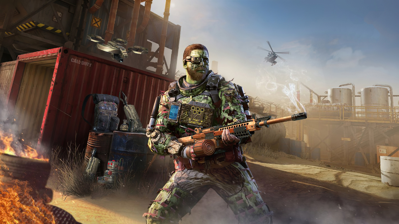 A player character looking cool in Call of Duty Mobile.