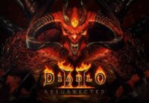 Main splash screen for Diablo 2 Resurrected.