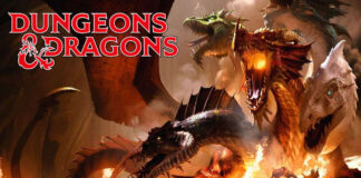 Dungeons and Dragons promotional poster of the iconic monster Tiamat, Mother of Dragons.