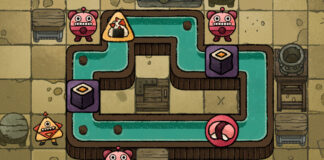 Screenshot of gameplay from Sushi for Robots coming out in 2023.