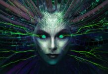 The face of the main antagonist, the AI SHODAN from the System Shock game.