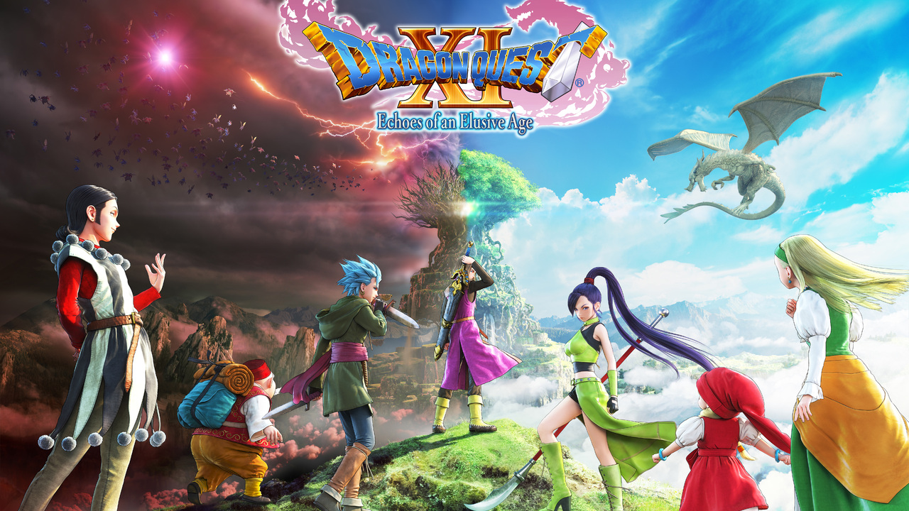 Dragon Quest XI showcasing some of the main characters.