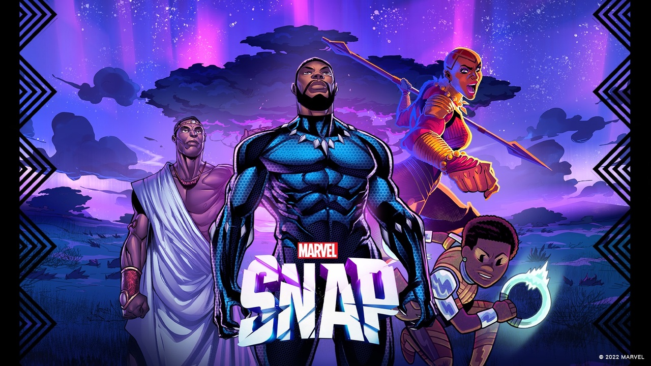 T'challa and some of his comrades on a promotional image for Marvel Snap.