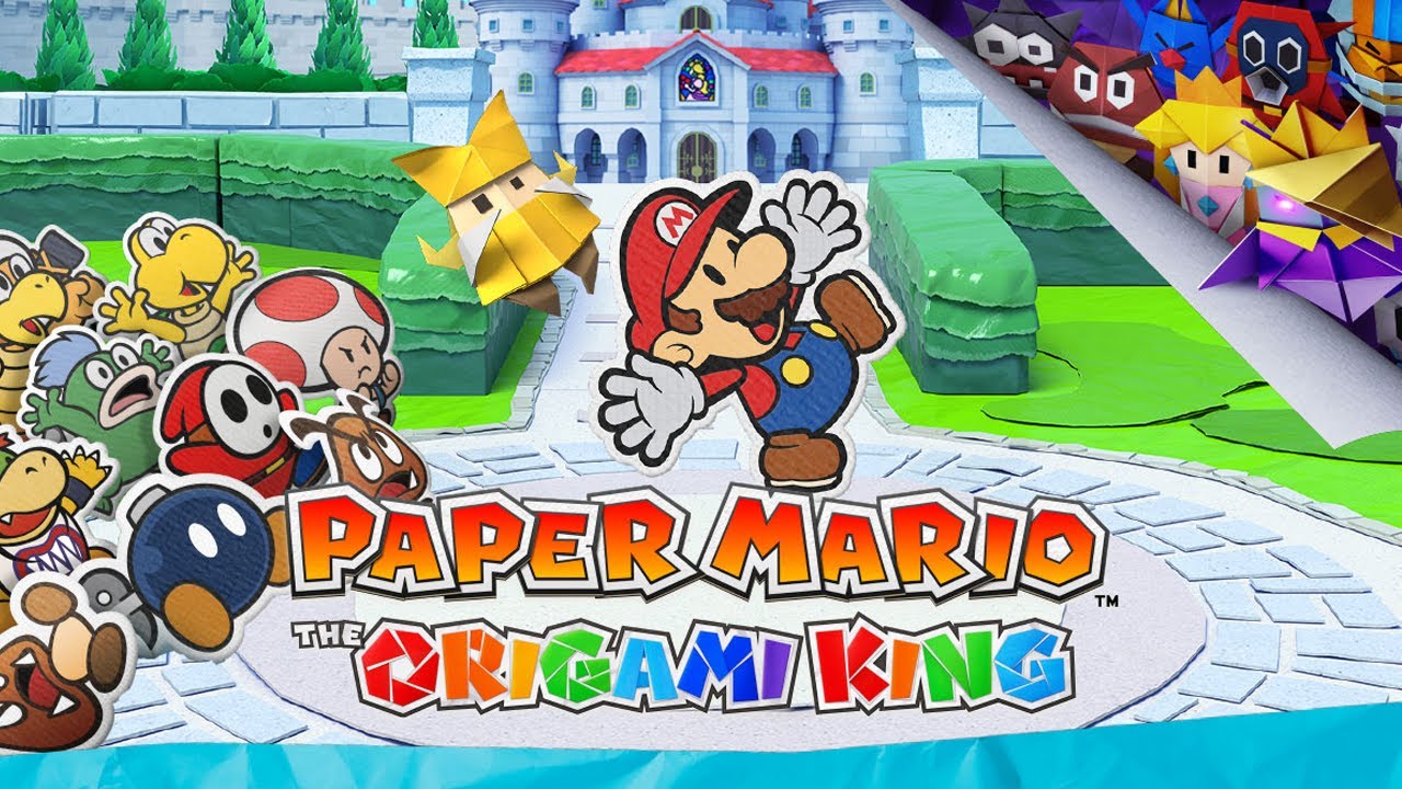 Box art for Paper Mario: The Origami King.