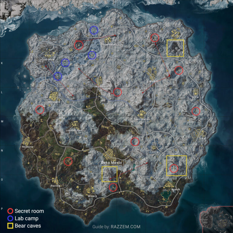 PUBG Vikendi Reborn secret room locations, bear caves, and more ...