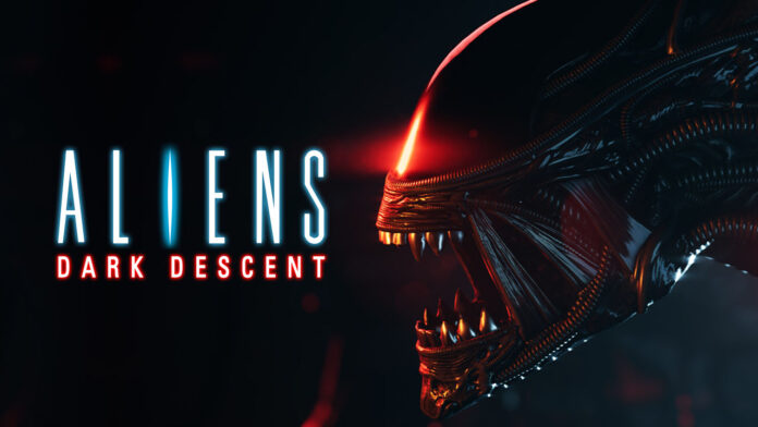 Promotional poster for upcoming RTS game Aliens: Dark Descent.