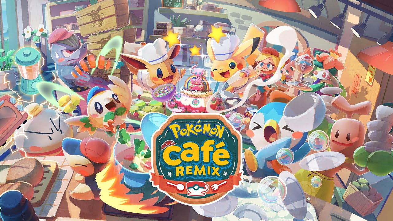 Promotional poster for Pokemon Cafe Remix.