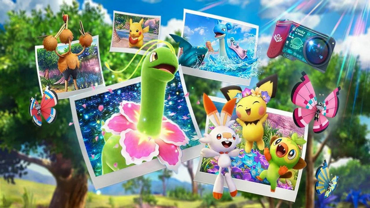 Just some of the many Pokemon you can take photos of in New Pokemon Snap.