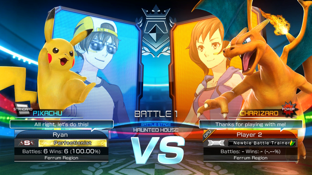 Selection screen from Pokken Tournament DX.