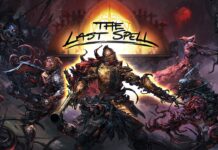 Main title screen from the newly launched TBS The Last Spell.