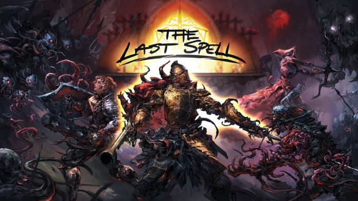 Main title screen from the newly launched TBS The Last Spell.