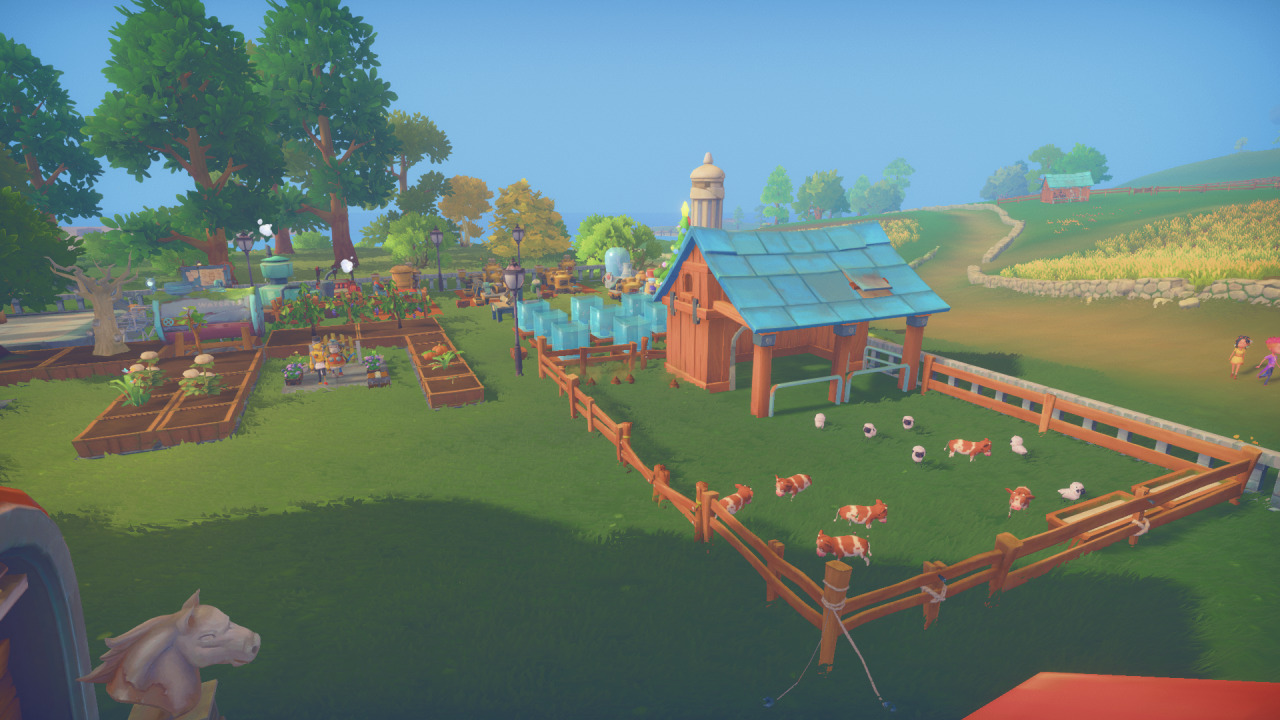 A beautiful and quaint farm created in My Time at Portia.