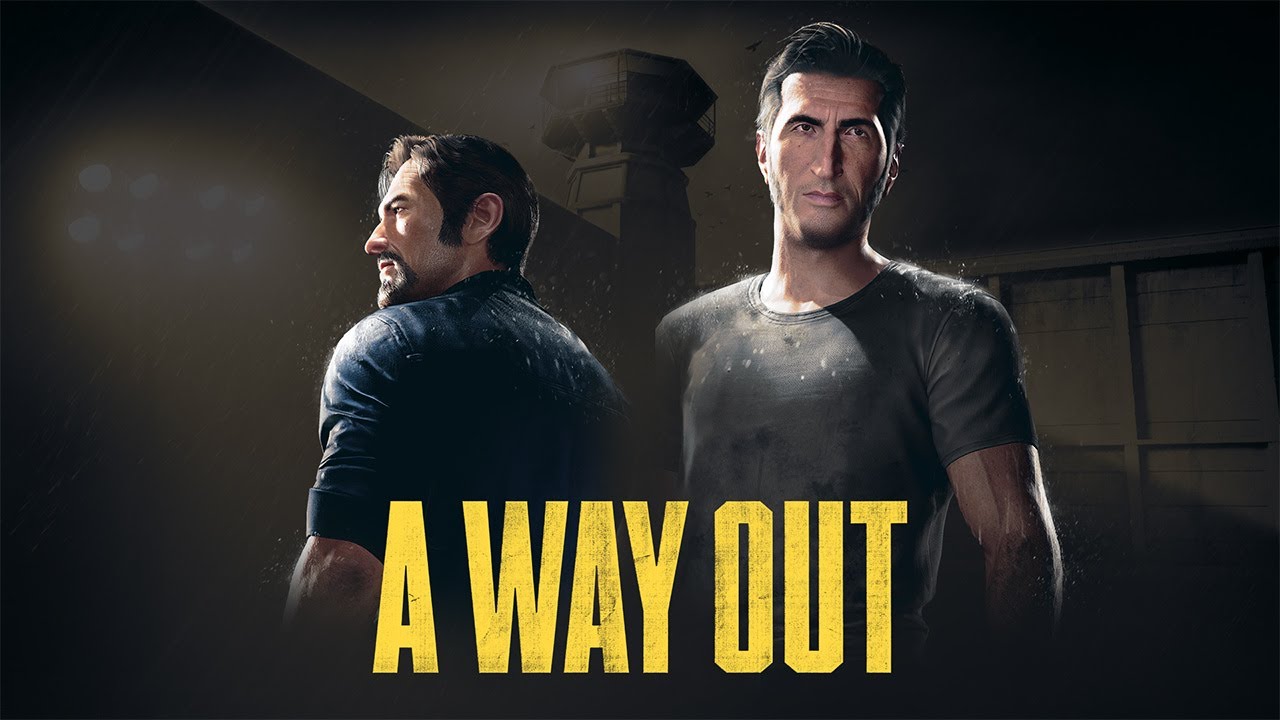 Title screen for the co-op game A Way Out.