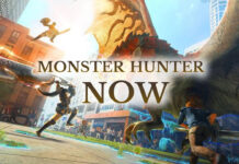 Main promotional image for upcoming AR game Monster Hunter Now.