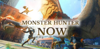 Main promotional image for upcoming AR game Monster Hunter Now.