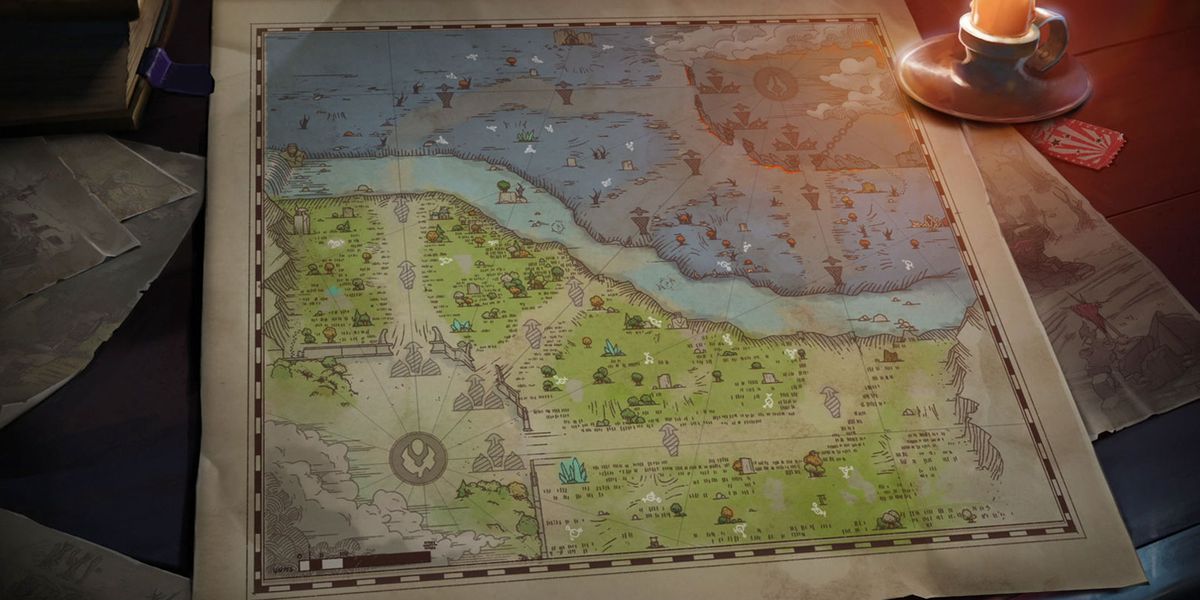 Presentation shot for the new map in the New Frontiers update for Dota 2.