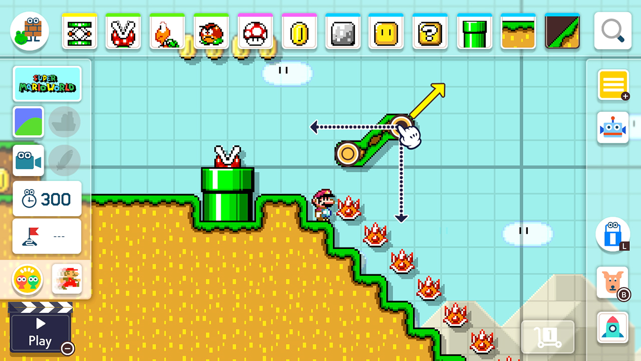 The level creator that lets you unleash your creativity in Super Mario Maker 2.