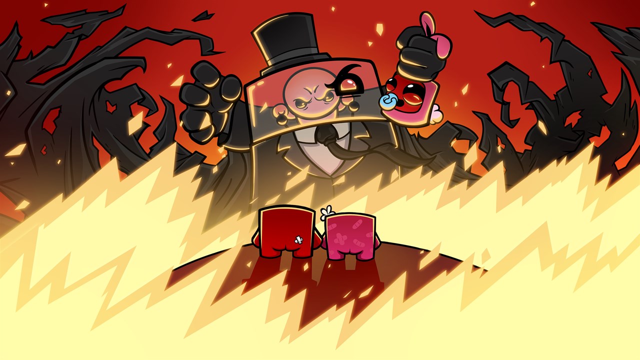 Main screen for Super Meat Boy.