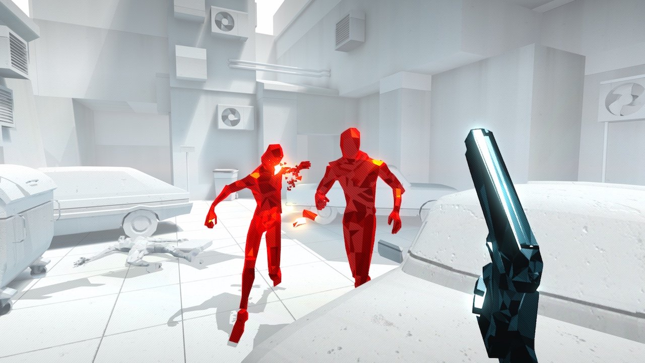 Ingame screenshot from SuperHot VR.