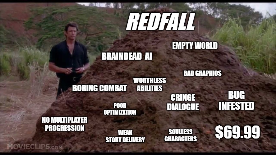 Redfall launch issues redfall bugs meme