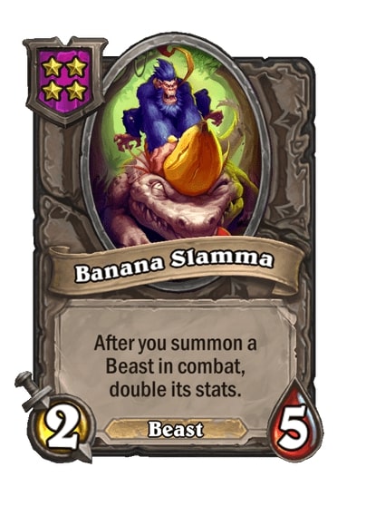 Card image for Banana Slamma from Hearthstone Battlegrounds.