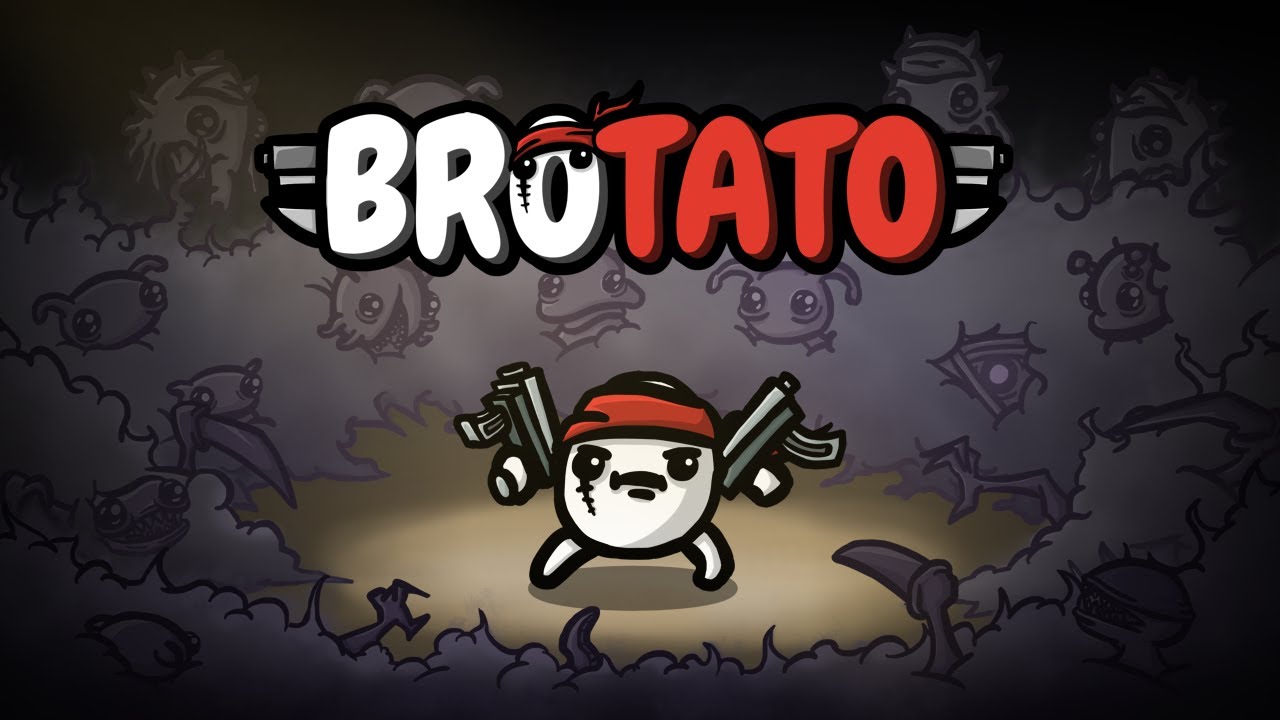 Main poster for Brotato, a cute roguelite.