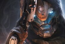 Concept art of Cayde 6, one of the main characters from Destiny 2.