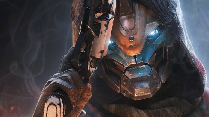 Concept art of Cayde 6, one of the main characters from Destiny 2.