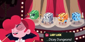 A few of the many characters you can play as in Dicey Dungeons.