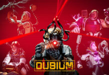 One of the main promotional images for upcoming deduction game DUBIUM.