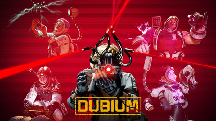 One of the main promotional images for upcoming deduction game DUBIUM.