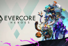 Main promotional poster for upcoming game Evercore Heroes.