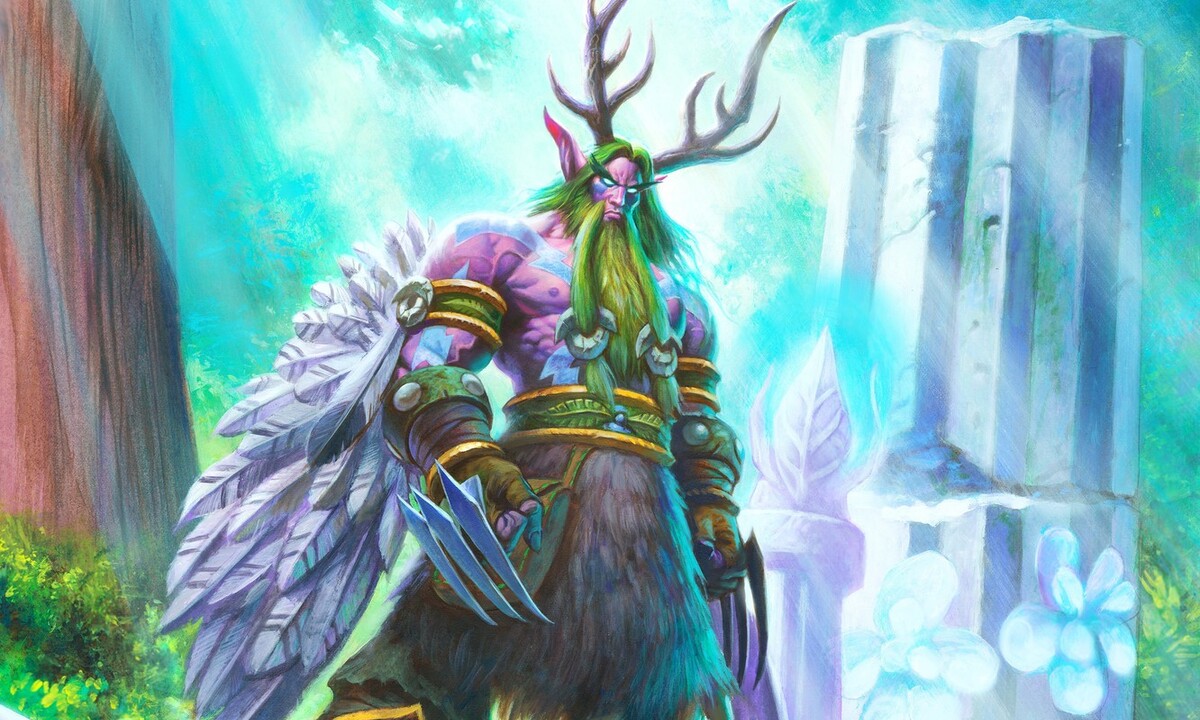 Artwork of the Druid class from Hearthstone.