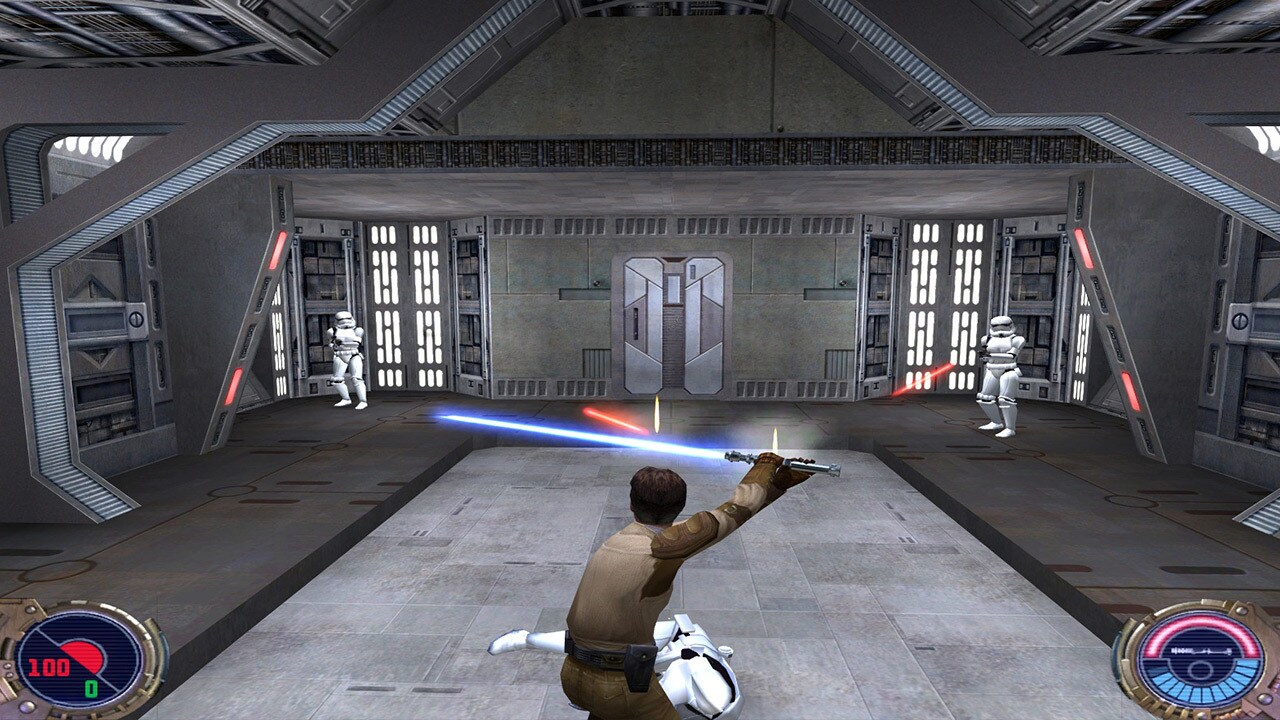 Ingame screenshot from Jedi Knight 2: Jedi Outcast.