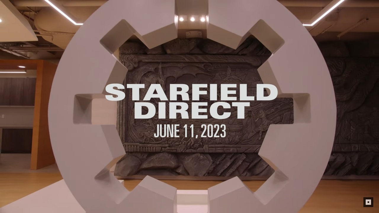 Main logo for the Starfield Direct being held this June.