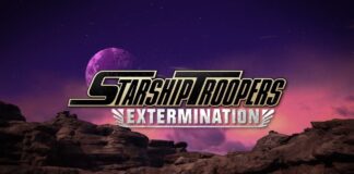 Main title screen from Starship Troopers: Extermination.