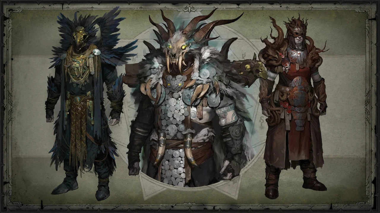 Concept art for the Druid class in Diablo 4.