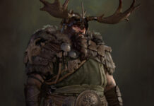 Concept art for a Druid from Diablo 4.