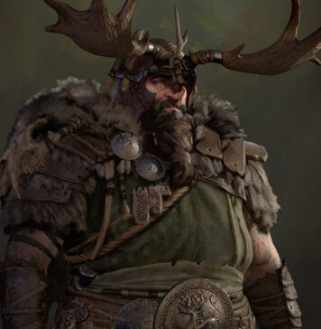 Concept art for a Druid from Diablo 4.