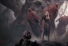 Concept Art of a Necromancer from Diablo 4.