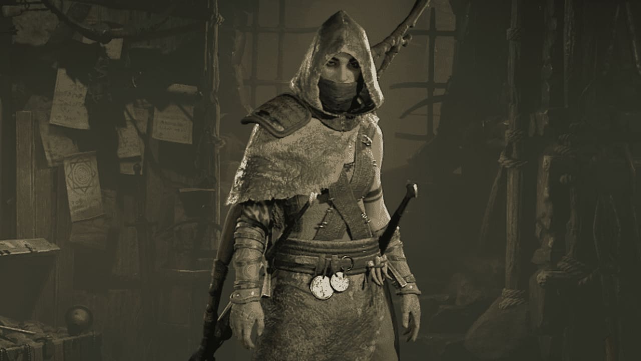 Ingame screenshot of a Rogue in the character selection screen.