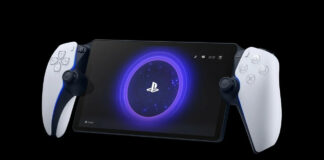 A render of the upcoming Sony handheld, the PlayStation Portal.